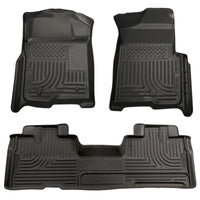 Thumbnail for Husky Liners 09-12 Ford F-150 Super Cab WeatherBeater Combo Black Floor Liners