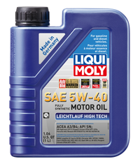 Thumbnail for LIQUI MOLY 1L Leichtlauf (Low Friction) High Tech Motor Oil SAE 5W40