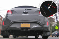 Thumbnail for Rally Armor 12-18 Hyundai Veloster Black UR Mud Flap w/ Blue Logo