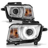 Thumbnail for ANZO 2010-2013 Chevrolet Camaro Projector Headlights w/ Halo Chrome (CCFL)
