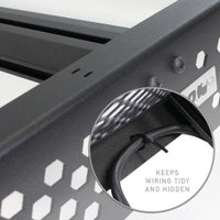 Thumbnail for Go Rhino 16-23 Toyota Tacoma DC Ceros Low Profile Roof Rack - Tex. Blk