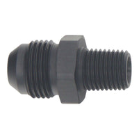 Thumbnail for DeatschWerks 8AN Male Flare to 1/4in Male NPT Adapter - Anodized Matte Black