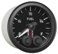 Thumbnail for Autometer Stack 52mm 0-280 Ohm Programmable Pro-Control Fuel Level Gauge - Black