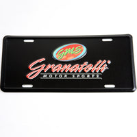 Thumbnail for Granatelli Granatelli Motor Sports Aluminum License Plate - Black Face & Full Color Logo