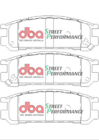 Thumbnail for DBA 1998 Subaru Impreza RS Sedan SP Performance Rear Brake Pads