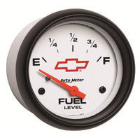 Thumbnail for AutoMeter Gauge Fuel Level 2-5/8in. 0 Ohm(e) to 90 Ohm(f) Elec Chevy Red Bowtie White