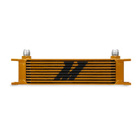 Thumbnail for Mishimoto Universal 10 Row Oil Cooler - Gold