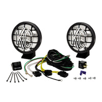 Thumbnail for KC HiLiTES Apollo Pro 5in. Halogen Light 55w Spot Beam (Pair Pack System) - Black