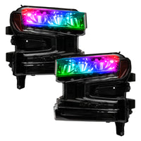 Thumbnail for Oracle 19-21 Silverado/Sierra 1500 RGB Demon Eye Headlight Kit - w/o Controller SEE WARRANTY