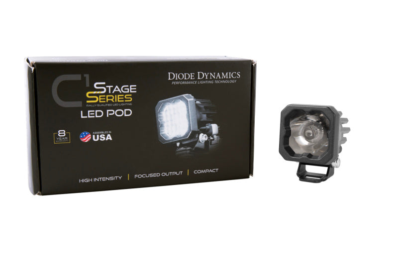 Diode Dynamics Stage Series C1 LED Pod Pro - White Wide Standard ABL Each