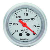 Thumbnail for Autometer Ultra-Lite 52mm Mechanical Vacuum Gauge 30INHG