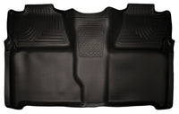 Thumbnail for Husky Liners 07-13 Chevy Silverado 1500/2500HD Crew Cab PU Weatherbeater Black 2nd Seat Floor Liner