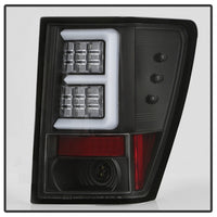 Thumbnail for Spyder 07-10 Jeep Grand Cherokee Light Bar LED Tail Lights - Black ALT-YD-JGC07V2-LB-BK