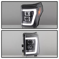 Thumbnail for Spyder Ford F-250/F-350/F450 Super Duty 11-16 V2 Projector Headlights - Black (PRO-YD-FS11V2-LB-BK)