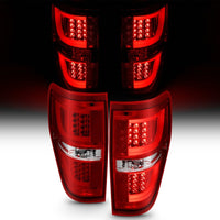 Thumbnail for ANZO 2009-2013 Ford F-150 LED Taillights Red/Clear