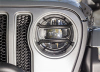 Thumbnail for Rugged Ridge 18-20 Jeep Wrangler JL / 2020 Jeep Gladiator JT Black Elite Headlight Guards Black