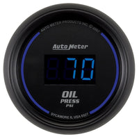Thumbnail for Autometer Cobalt Digital 52.4mm Black 0-100psi Oil Pressure Gauge