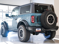 Thumbnail for AWE Tuning 2021+ Ford Bronco 0FG Single Rear Exit Exhaust w/Diamond Black Tip & Bash Guard