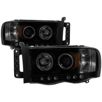 Thumbnail for Spyder Dodge Ram 1500 02-05 03-05 Projector Headlights CCFL Halo LED Blk Smke PRO-YD-DR02-CCFL-BSM