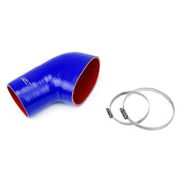 Thumbnail for HPS Blue Reinforced Silicone Post MAF Air Intake Hose Kit for BMW 01-06 E46 M3