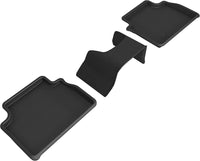 Thumbnail for 3D MAXpider 17-21 Alfa Romeo Giulia / Giulia Quadrifoglio Kagu 2nd Row Floormats - Black