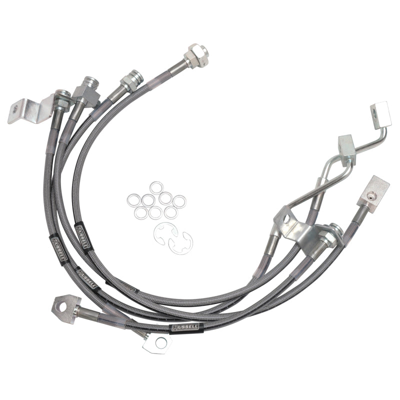 Russell Performance 99-06 Ford Excursion 4WD with 4in-5.5in lift Brake Line Kit