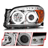 Thumbnail for ANZO 2006-2008 Toyota Rav4 Projector Headlights w/ Halo Chrome (CCFL)