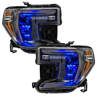 Thumbnail for Oracle 19-21 Silverado/Sierra 1500 RGB Demon Eye Headlight Kit - w/o Controller SEE WARRANTY