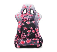 Thumbnail for NRG FRP Bucket Seat PRISMA Japanese Cherry Blossom Edition W/ Pink Pearlized Back - Medium