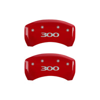 Thumbnail for MGP 4 Caliper Covers Engraved Front & Rear 300 Red finish silver ch