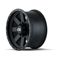 Thumbnail for ION Type 134 18x10 / 5x139.7 BP / -19mm Offset / 108mm Hub Matte Gunmetal/Black Beadlock Wheel