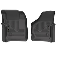 Thumbnail for Husky Liners 99-07 Ford F-250 Super Duty Crew Cab WeatherBeater Front Floor Liners (Black)