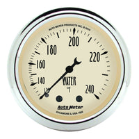 Thumbnail for Autometer 2-1/16 inch Mechanical Antique Beige Water Temp Gauge 120-240 Deg F