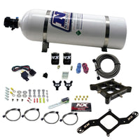 Thumbnail for Nitrous Express 4150 Billet Crossbar Stage 6 Nitrous Kit (50-300HP) w/15lb Bottle