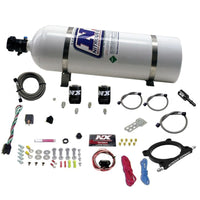 Thumbnail for Nitrous Express 11-15 Ford Mustang GT 5.0L High Output Nitrous Plate Kit (50-250HP) w/15lb Bottle