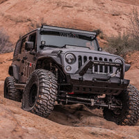 Thumbnail for Westin/Snyper 07-17 Jeep Wrangler Tube Fenders - Front - Textured Black