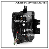 Thumbnail for Spyder Ford F-250/350/450 08-10 V2 High-Power LED Headlights-Switch Back-Chrome PRO-YD-FS08PL-SBLB-C