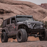 Thumbnail for Westin/Snyper 07-17 Jeep Wrangler Tube Fenders - Rear - Textured Black