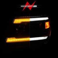 Thumbnail for ANZO 09-20 Nissan Frontier Black Projector Plank Style DRL w/ Switchback & Sequential LED DRL