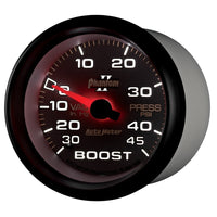 Thumbnail for Autometer Phantom II 2-5/8in 30INHG-45PSI Phantom Mechanical Boost/Vacuum Gauge