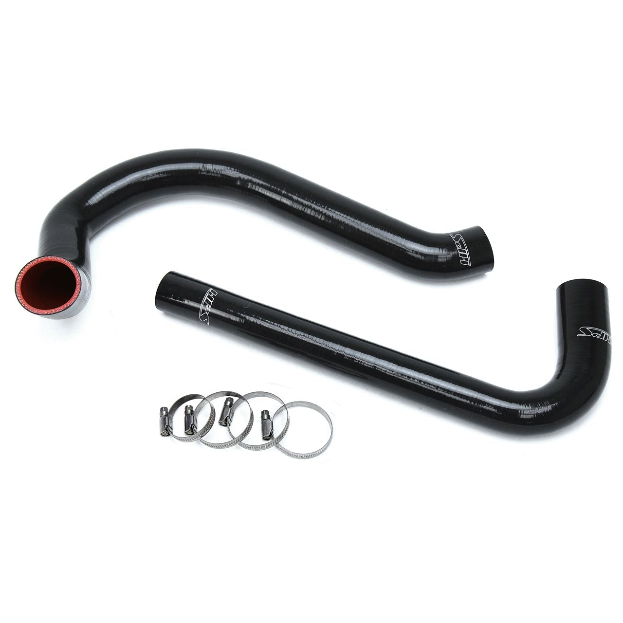 HPS Black Reinforced Silicone Radiator Hose Kit Coolant for Jeep 87-95 Wrangler YJ 2.5L