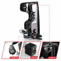 Thumbnail for Anzo 19-21 Chevy Silverado Work Truck Full LED Tailights Chrome Housing Red Lens G2(w/C Light Bars)