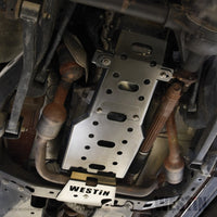 Thumbnail for Westin/Snyper 07-11 Jeep Wrangler Transmission Pan Skid Plate - Textured Black