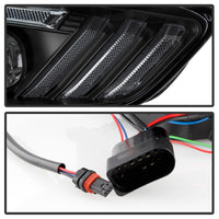 Thumbnail for Spyder 15-18 Ford Focus Projector Headlights - Seq Turn Light Bar - Black PRO-YD-FF15-LBSEQ-BK