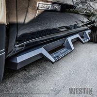 Thumbnail for Westin 19-20 Chevrolet Silverado / GMC Sierra 1500 Double Cab HDX Drop Nerf Step Bars - Textured Blk