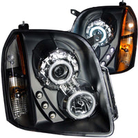 Thumbnail for ANZO 2007-2014 Gmc Yukon Projector Headlights w/ Halo Black (CCFL)