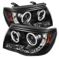 Thumbnail for Spyder Toyota Tacoma 05-11 Projector Headlights CCFL Halo LED Blk High H1 Low H1 PRO-YD-TT05-CCFL-BK