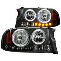 Thumbnail for ANZO 1997-2004 Dodge Dakota Crystal Headlights Black 1pc