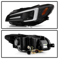 Thumbnail for Spyder Subaru Impreza WRX 15-20 Halogen Model Projector Headlights - Black PRO-YD-SWRX15SI-SBSEQ-BK