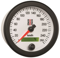 Thumbnail for Autometer Stack Instruments 88MM 0-260 KM/H Programmable Speedometer - White